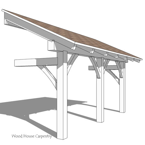 post and beam shed roof