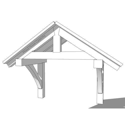 porch roof with knee braces